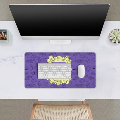 Head Case Designs Officially Licensed Friends TV Show Peephole Frame Graphics 23.62 x 11.81 x 0.12 inches (600 x 300 mm) - L Gaming Office Desk PC Keyboard Mouse Mat Pad - size: 23.62 x 11.81 x 0.12 inches (600 x 300 mm) - L