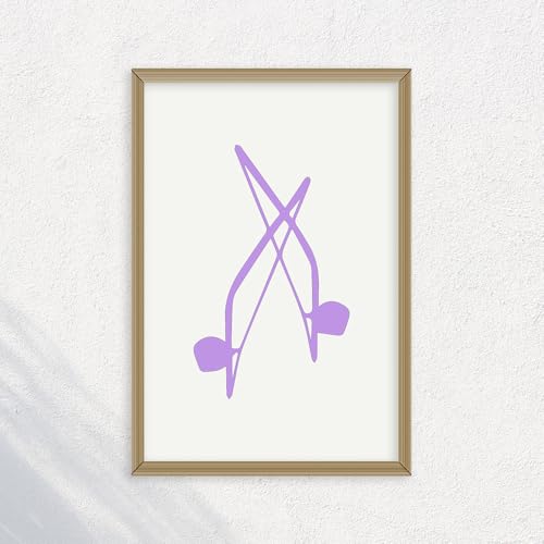 (unframed) Wall Art Print Of Berimbau, Capoeira, Brail, Instrument, Marcial Arts 2 - Eco-friendly Poster, Custom Decor For Home, Office, Bedroom, Bath Room, Living Room, (14x11 IN) - 102237LA - color: Lavender Purple, size: 11x14 Inch