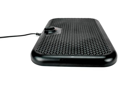 Cozy Products Toasty Toes Foot Warmer, Ergonomic Heated Footrest with 3 Adjustable Positions and 2 Heat Settings, Portable Space Heater, 105 Watts, Black, 12" x 18" x 5"