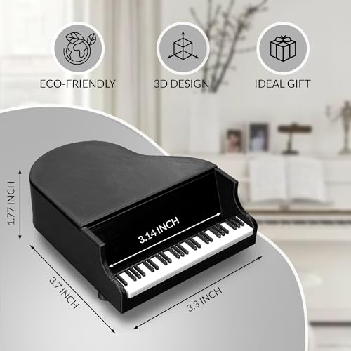 VELENTI Piano Phone Stand - Fancy Holder for Bed, Office - Large Cell Stand Holds 8 cm Wide Phones for Piano Players, Music Lovers - Sturdy Desk Phone Stand - style: Piano