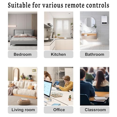 12 Pcs Remote Control Holder Wall Mount, White Self Adhesive Wall Organizer, TV Remote Holder Wall Pen Holder for Home, Office, School