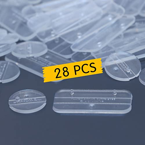28PCS Action Figure Display Stand 6inch with Peg, Base for Action Figures Support Stands, Compatible with Mavel Legends Series/GiJeo Classified Series/D C/Mo tu Models 1/12 Scale, Mix Square & Round - color: 28PACK Transparent(Square&Round)