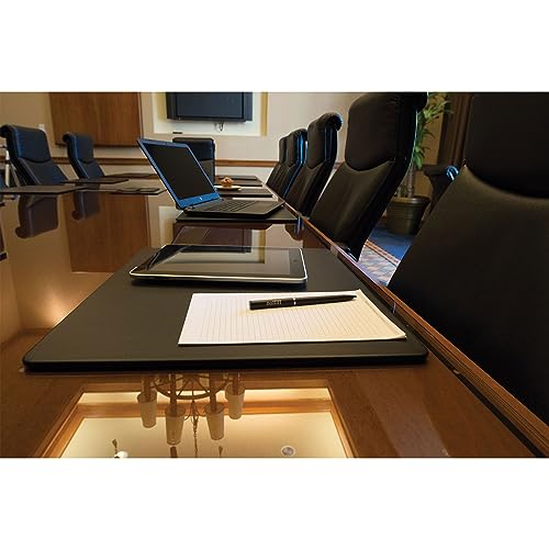 Dacasso Leatherette Conference Pads - color: Black, size: 17" x 14"