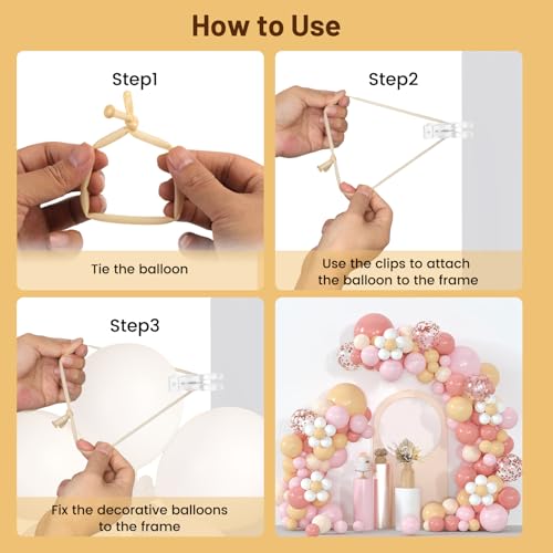 12 Pack Balloon Arch Clips (6x 2.4-in & 6x 3.5-in) Heavy Duty Transparent Clips, 100pcs Clear 260 Balloons & Accessories, Arch Set for Backdrop Parties Photography DIY - size: transparent
