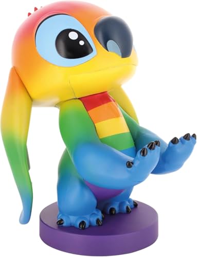 Exquisite Gaming Cable Guys Stitch Phone Holder & Gaming Controller Stand - Lilo & Stitch Rainbow Figure