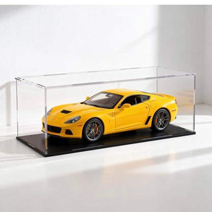Acrylic Display Case, Clear Acrylic Display Box with Matte Base, Dustproof Collectible Storage Cases, DIY Easy Assembly Showcase for 1: 24 Car Models, Collectibles, 10 x 5 x 5 inch - size: 10 x 5 x 5 inch