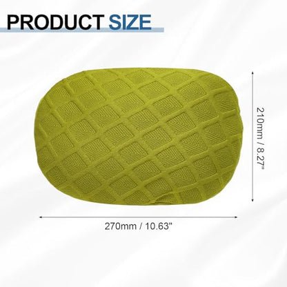 uxcell Office Chair Pillow Cover, Office Chair Headrest Attachment Mesh Removable Headrest Protector for Home Desk Computer Chairs, Green - color: Green