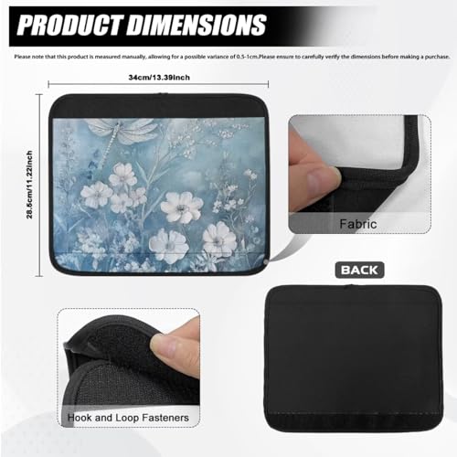Wheelchair Armrest Covers Blue Dragonfly Wheelchair Accessories Chair Arm Pads Universal for Wheelchair Armrests Office Transport Chairs - color: Blue Dragonfly