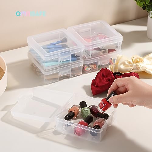 18 Pack Small Plastic Hobby Art Craft Organizer, Clear Plastic Storage Containers with Latching Lid, for Pencil Box, Lego, Crayon - size: Small - 18 Pack