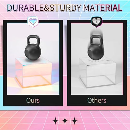 3Pcs Iridescent Acrylic Display Riser with LED light Plug and Play | Lighted Stackable Acrylic Cube Boxes Stand with Hollow Bottom for Figures Jewelry Perfume Purse Liquor Food Buffet Riser - color: Iridescent-LED light-3pcs