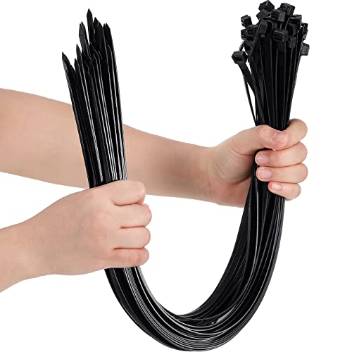 Shappy 36 Inch 50 Pcs Zip Ties Heavy Duty Strong Large Cable Wire Ties Zip Industrial Sturdy Wire, Awnings Tying Branches Bundling of Crops Fixed Water Pipes (Black) - color: Black, size: 36 inch