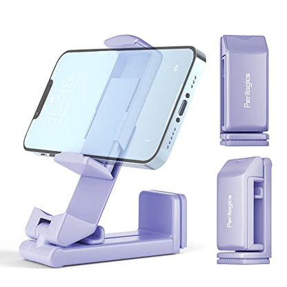 Perilogics Airplane Phone Holder Mount Universal in Flight Hands Free Viewing with Multi-Directional Dual 360 Degree Rotation (Lavender) - color: Lavender