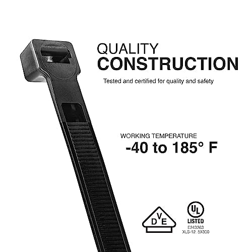 TR Industrial Ultra Heavy Duty Multi-Purpose UV Cable Ties (11.8") - size: 11.8"
