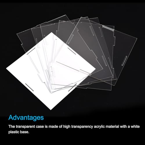 MECCANIXITY Acrylic Display Case Box Clear Dustproof Protection Showcase 8.3x6.3x12.2 Inch for Collectibles Display - size: 8.3x6.3x12.2 Inch