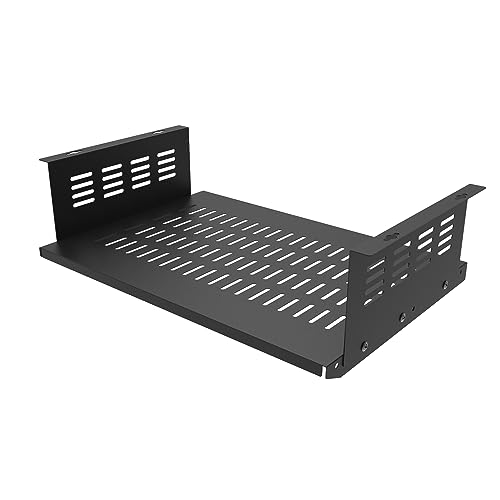 Under Desk Computer Mount for Small Form Factor SFF Computers and PCs,Using Space 17.3" x H 4" x D 12", Compatible with PlayStation 4, PS4 Slim, PS4 Pro,Gaming Under Desk(4inch High) - size: 4inch High