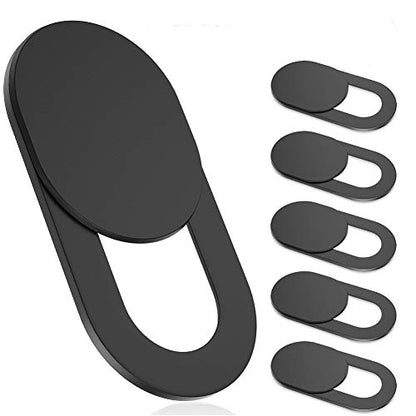 Webcam Cover Slide, [6 - Pack]Ultra-Thin Web Camera Cover for Laptops, PC,Computer and Apple Devices like MacBook,iMac, iPad and iPhone 6/7/8 Plus.0.022in Thick Web Blocker for Privacy and Security - color: 6 Pack Black