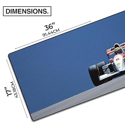 MPCO. Original Large Gaming Desk Mat – 36" x 17" Duraglyde Racing Series British Gp Full Desk Mouse Pad for Smooth Precision – Non-Slip, Washable Extra-Large PC Mouse Pad for Gaming Sessions - color: DuraGlyde British Gp