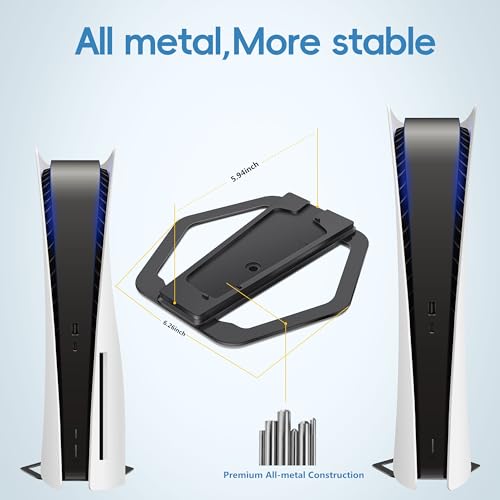 Stand for PS5 Slim,All-Metal Vertical Stand for PS5 Consoles