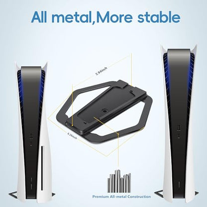 Stand for PS5 Slim,All-Metal Vertical Stand for PS5 Consoles