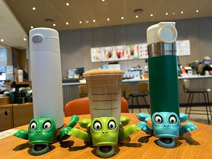JOD® Turtle Coaster, 3D Printed Funny Tea Coasters with Interactive Expression-Funny Turtle Coaster Cup Holder Cute Drink Holder with Moving Limbs, Mom Novelty Desk Decor Women - color: 1pc-lightgreen