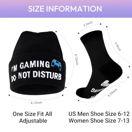 Funny Socks Cool Valentines Day Gifts for Him Men Boys Husband Boyfriend Dad Brother Cotton Comfort Birtday Gifts - color: Black Game Version