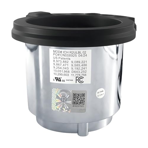 ICH R2ULBL 02 Theater Cup Holder for Raffel Systems | with USB and Light 5 Button control 2 Motors can replace ICH R2ULBL 01 1x 5 Pin Male Connector 1x Female Barrel Connection - size: ICH-R2ULBL-02
