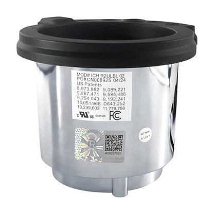 ICH R2ULBL 02 Theater Cup Holder for Raffel Systems | with USB and Light 5 Button control 2 Motors can replace ICH R2ULBL 01 1x 5 Pin Male Connector 1x Female Barrel Connection - size: ICH-R2ULBL-02