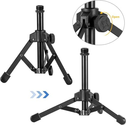 PodMic Tripod Stand and Videomic Handle Grip kit compatible with RODE XLR USB Videomicro Mic and Shotgun Microphones