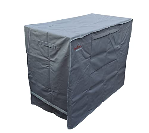 Waterproof 80 Qt Rolling Cooler Cart Cover Fits Most Patio Ice Chest Party Cooler Upto 34L x 20W x 32H inch-Grey - color: Grey, size: 34L x 20W x 32H inch