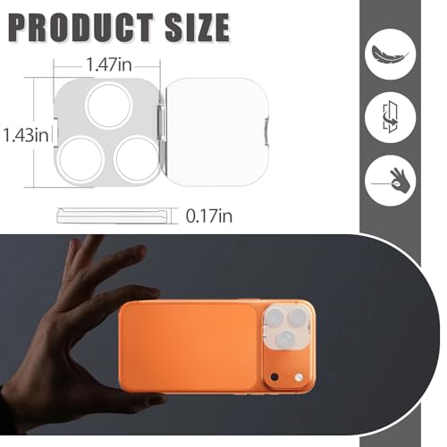 Camera Lens Cover Compatible for iPhone 17 Pro/17 Pro Max,Camera Lens Protector to Protect Privacy and Security,Strong Adhesive -2 Pack-Clear - size: 17 Pro/17 Pro Max