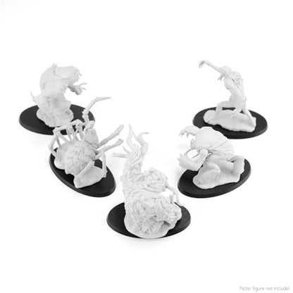SIXPOINTS 32 Pieces Acrylic Miniature Bases,2.95x1.65 inch Model Bases 4mm/0.16inch Thick Circular Figure Display Stands Compatible with Gaming Miniatures or Wargames Role Playing Board Game Figure Toy - color: 32PCS-75X42mm-black elliptic