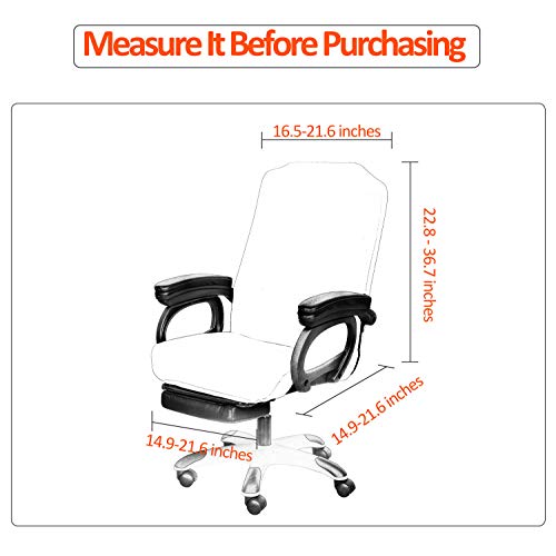 SARAFLORA Office Chair Covers- Medium, Pink- Removable Computer Chair Cover for Office Chair with Zipper for Universal RotatingChair Desk Chairs Cover Seat Washable Protector for Pets - color: Pink, size: Medium | 1PCS