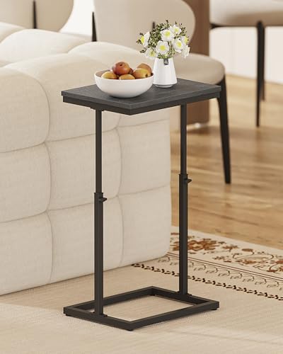 TUTOTAK End Table, Side Table, Tall Couch Table, Sofa Table, Living Room, Bedroom,Black TB01BK083P - color: Black, size: 1 Pack, style: Large