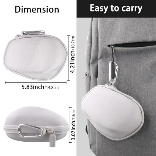 co2CREA Hard Case Replacement for Logitech MX Master 4 / MX Master 3 / Master 3S Advanced Wireless Mouse (Mid Grey Case) - color: Mid Grey Case, style: For Master 4/3S/3