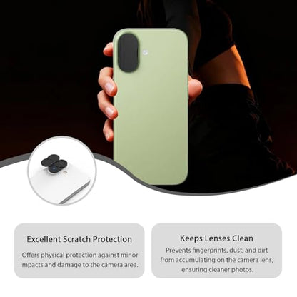 Front Camera Cover Compatible for iPhone 17 with Rear Lens Cover,Protect Privacy and Security But Not Affect Facial Recognition (2Pack) -2025 Updated Version - size: 17