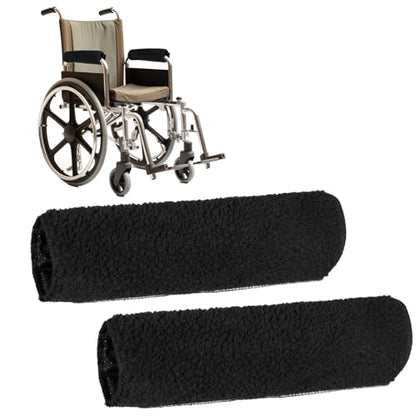 Psyqtsuary 2 Pcs Wheelchair Armrest Pads Covers, Non-Slip Widened Self Adhesive Armrest Strips, Washable Comfortable and Protective for wheelchairs Office Chairs armchairs