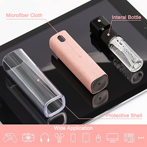 Touchscreen Mist Cleaner Spray, walrfid Electronic Screen Cleaner for TV, Laptop, Tablet, PC, Computer Monitor LCD Flat Screens, Eyeglasses - Pink - color: Light Pink