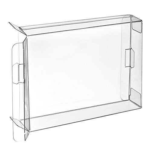 CHILDMORY 10Pcs Clear Protective Box Case Display Sleeve Protector Compatible for PS3 PS4 Games Cartridge DVD Disc Box