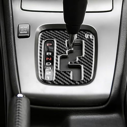 AIRSPEED for Subaru Impreza 2005 2006 2007 Gear Shift Inner Frame Cover Carbon Fiber Center Console Interior Trim Accessories, Black