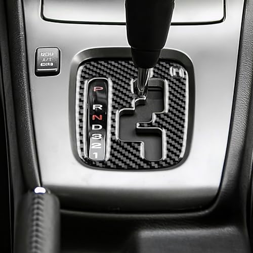 AIRSPEED for Subaru Impreza 2005 2006 2007 Gear Shift Inner Frame Cover Carbon Fiber Center Console Interior Trim Accessories, Black - color: Gear Shift Inner Frame Black