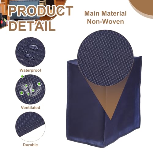 PATIKIL Computer Dust Cover Set, 29" Monitor Keyboard and Host PC Dust Proof Computer Protection Case for Desktop PC CPU Protector - 3Pcs (Blue) - size: 29"