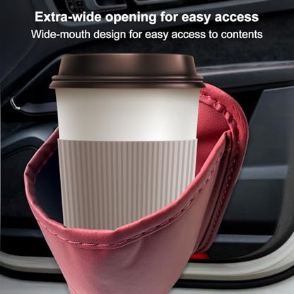 Universal Door Water Cup Holder, car Multi-Function Storage Rack, car seat Back Beverage Holder, Suitable for Water Cups, Mobile Phones, Drinks, Coffee, etc.(red) - color: red