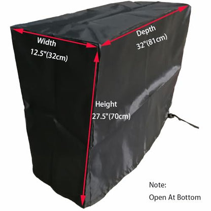 Large Size CPU Dust Cover (12.5W x32D x27.5H) Gaming Computer Desktop PC Mid-Tower [Antistatic, Waterproof] Jacket Protector, PC Case, Computer Dust Cover - size: 12.5''W x 32''D x 27.5''H