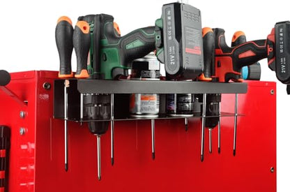 ULIBERMAGNET Power Tool Organizer Rack,Magnetic Heavy Duty Drill Holder,Wall Mount Metal Tool Rack with Screwdriver,Cordless Drill,Utility Rack for Warehouse,Garage,Toolbox - style: Magnetic Spray Can Holder Rack