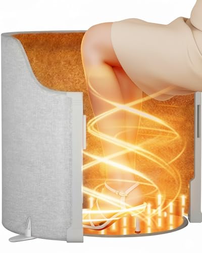 Under Desk Heater, 150W Quiet Foot Warmers for Feet with Detachable Foot Heating Pad, Graphene Radiant Heat Panel with Thermostat & Timer, Portable Energy-Saving for Office Home chochoyah - color: Grey Cylindrical