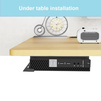 Mini PC Mount for Dell Micro, Wall, VESA, Under Desk Mount Compatible with Dell OptiPlex Micro Form Factor Case, Fits Dell MFF 7090 5070 3040, 3050, 3070, 3080, 5050, 5060 and More