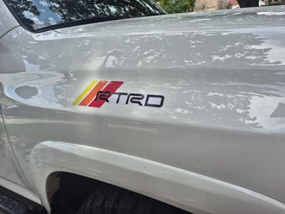RTRD Sticker Decal – 10" × 3" High-Gloss Weatherproof Vinyl, Bubble-Free Automotive Grade. (1, 1) - size: 1