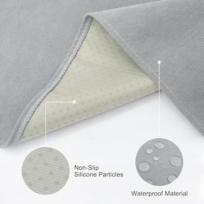 Couch Arm Covers Sofa Arm Covers Set of 2, Waterproof Couch Cover Armchair Cover for Recliner, Non Slip Sofa Headrest Covers Armrest Cover Couch Slipcover Protector, Gray - color: Grey