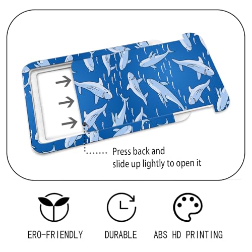 ID Badge Holder with Lanyard Fashionable ID Card Holders with Retractable Lanyards Soft Fiber Metal Clip Sturdy Buckle for Key Wallet Work Nurse Teacher (Cute Shark) - color: Cute Shark