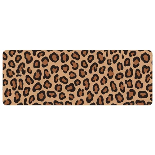 Leather Minimalist Desk Pad, Colorful Art Mouse Pad Large Computer Keyboard Gaming Mousepad Waterproof Desktop Protector & Cover, Decorative PU Leather Laptop Mouse Mat Home Decor 10 x 25.6 inch C67 - color: colorful-16
